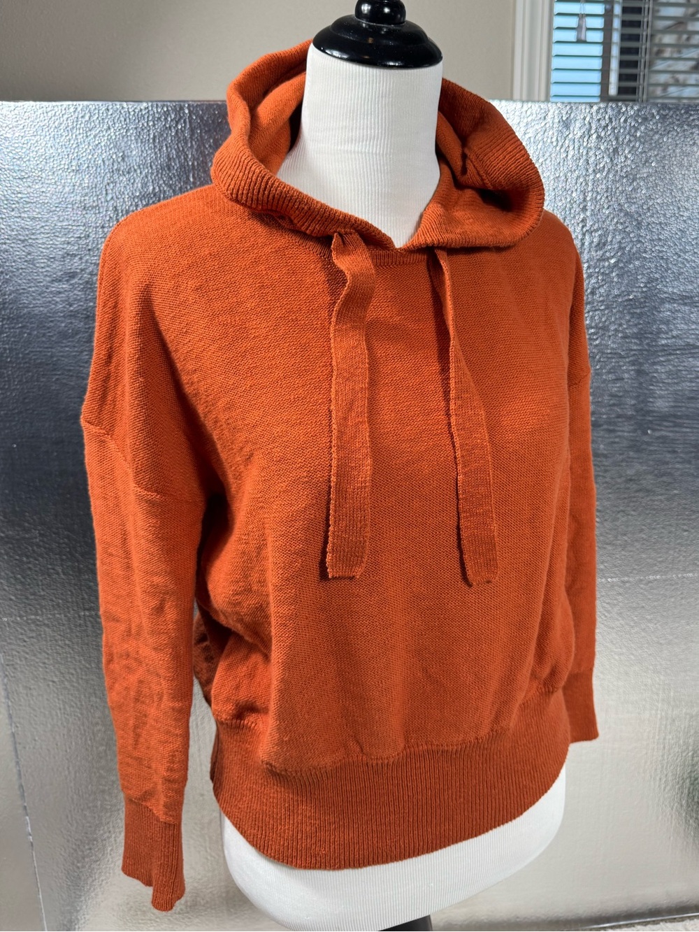 Madewell Clairview Hoodie Sweater Orange